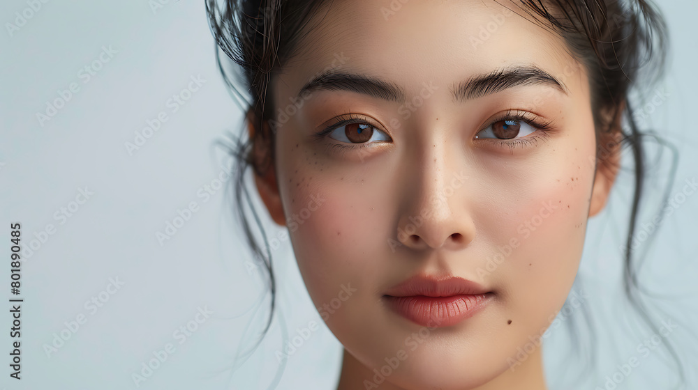 Fototapeta premium Beauty skin care woman natural makeup female model