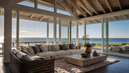 Petite Coastal Retreat, Luxurious Modern Beach House.