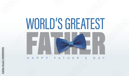 Happy Father’s Day Calligraphy greeting card. Vector illustration.