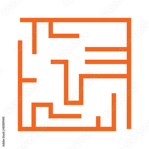 Simple Square Maze Labyrint