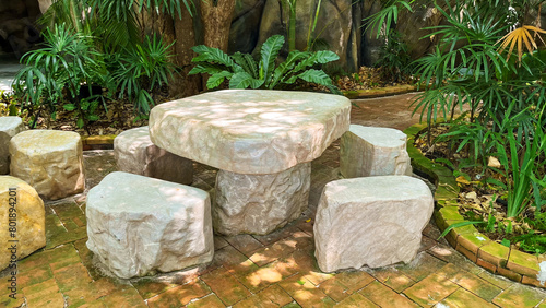 Round Stone Table