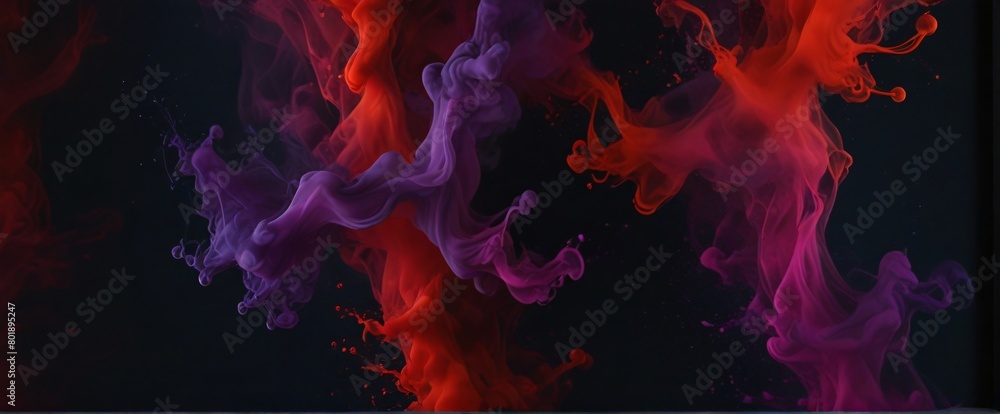 abstract background red and purple smoke
