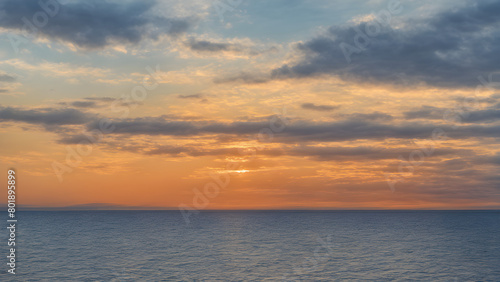 sunset over the sea. © Luisa