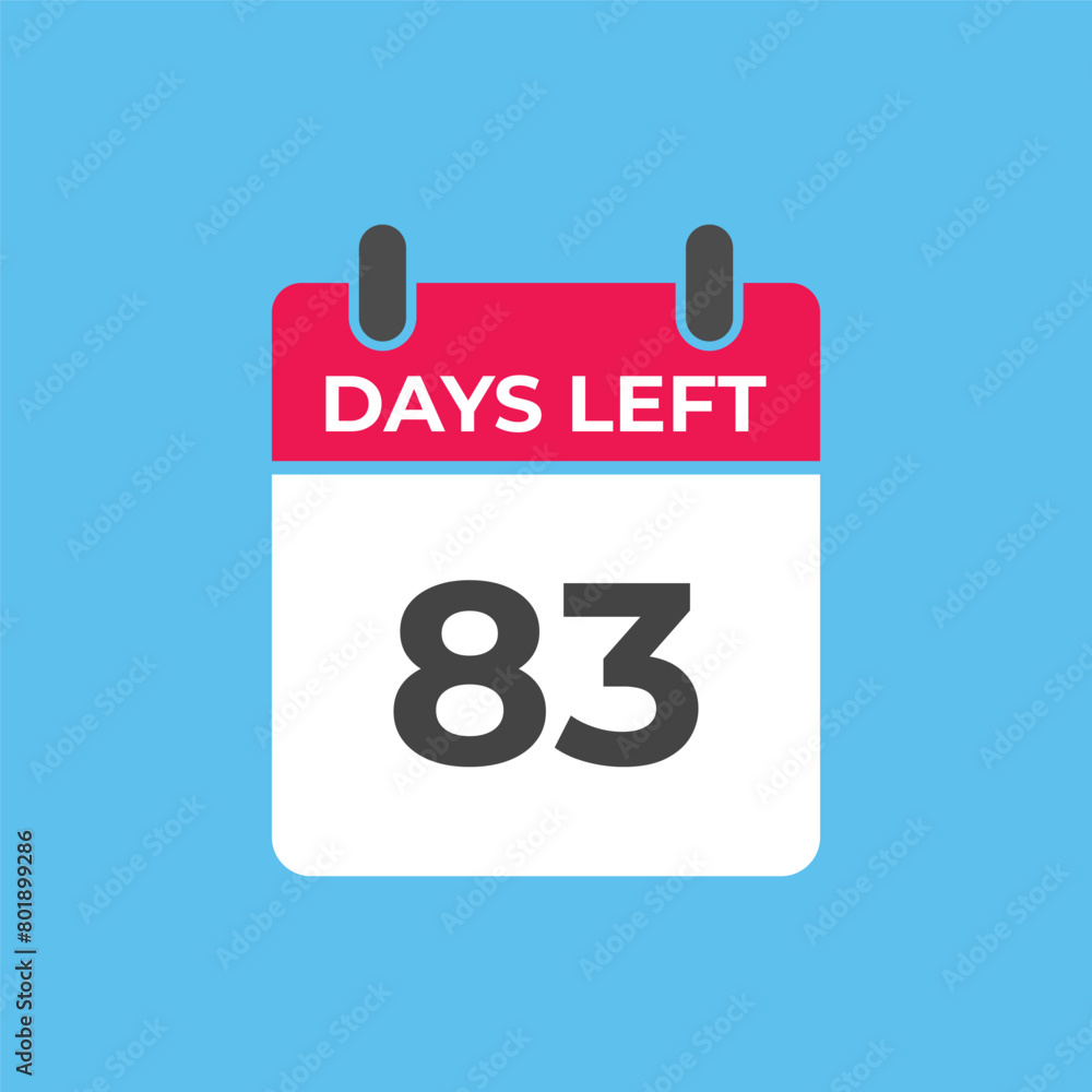 83 days to go countdown template. 83 day Countdown left days banner design. 83 Days left countdown timer
83 days to go countdown template. 83 day Countdown left days banner design. 83 Days left countdown timer