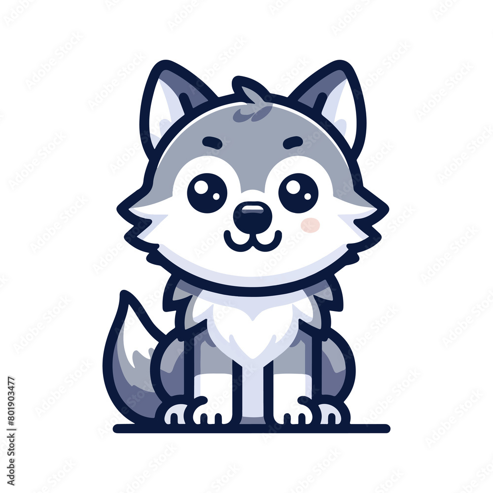 cute icon character wolf cute icon character wolf
