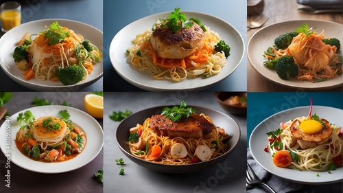 "Experience the art of food through our AI-generated images, showcasing a diverse range of cuisines and cooking styles."