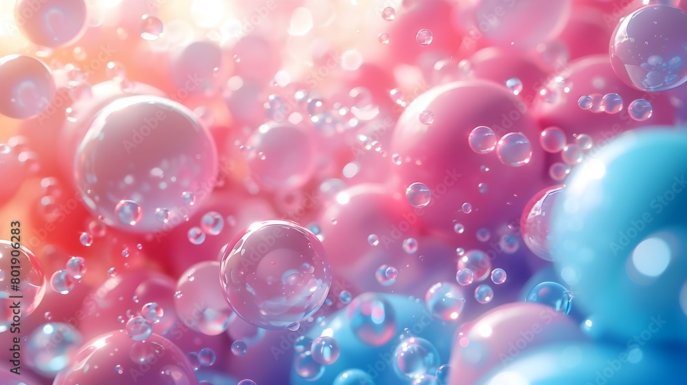 Dreamy Pastel Gradient with Floating Spheres for Mobile Wallpaper Dreamy Pastel Gradient with Floating Spheres for Mobile Wallpaper