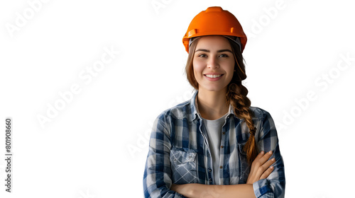 portrait of woman engineer smiling