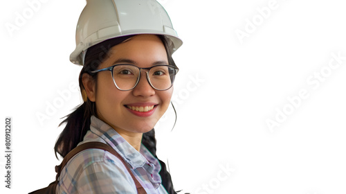 portrait of woman engineer smiling