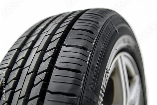 Car tire isolated on white background
 photo