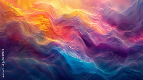Witness the luminous cascade of colors, flowing with grace to form a captivating gradient wave of brilliance.