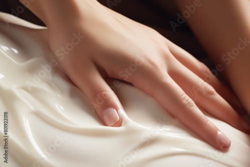 Wallpaper Mural Photo Hands massaging luxurious body lotion into the skin, promoting hydration and softness Torontodigital.ca