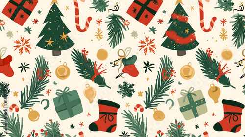 christmas seamless pattern