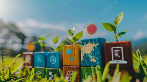 Wallpaper Mural Sustainable development goals. SDGs. World Environment Day background concept Torontodigital.ca