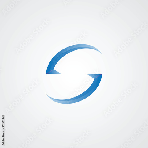 Free Download Letter s logo tamplet  ,Abstract letter S design template. Colorful background and simple icon. - GFXLoad