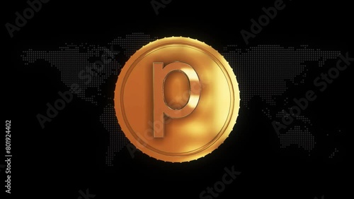 Golden Transnistrian ruble Currency symbol golden Transnistrian ruble currency sign photo