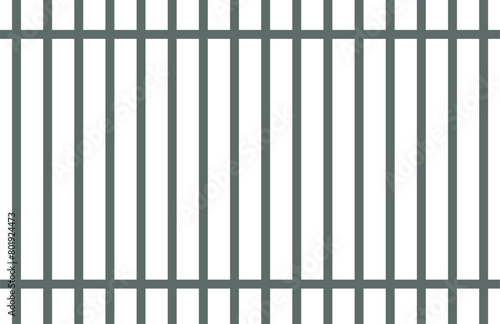 Wallpaper Mural iron prison bar cage on a white background Torontodigital.ca