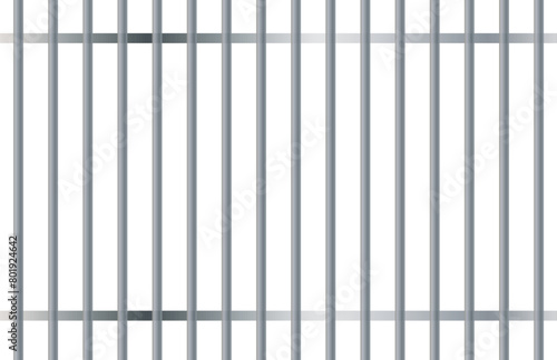 Wallpaper Mural iron prison bar cage on a white background Torontodigital.ca
