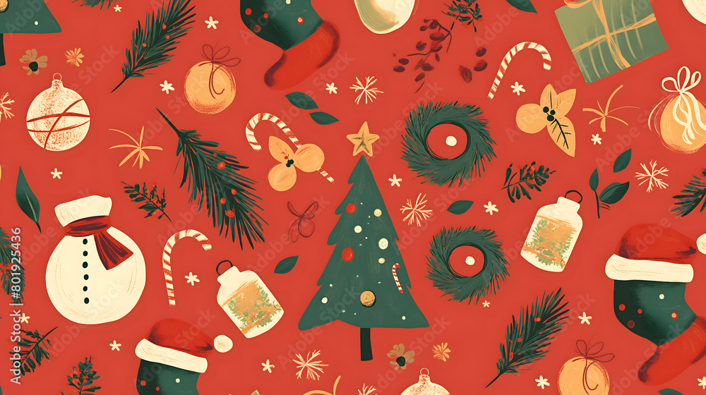 christmas seamless pattern christmas seamless pattern