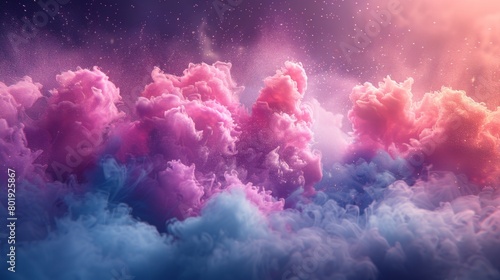 Smoke covered from a cloud of powdered candy dust