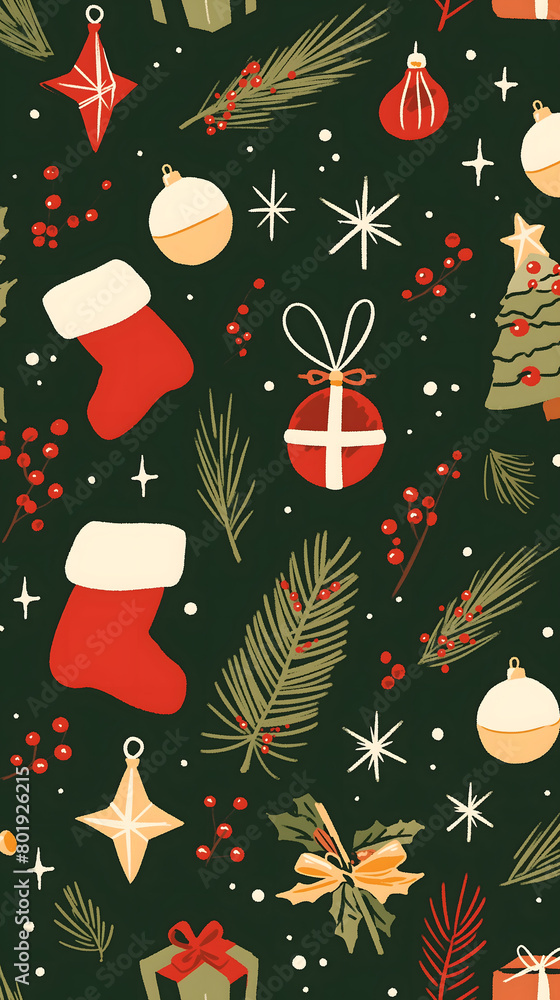 christmas seamless pattern christmas seamless pattern