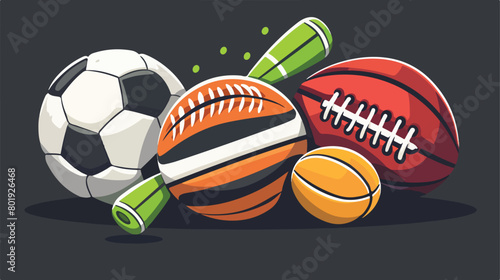 Sports design over black background vector illustration