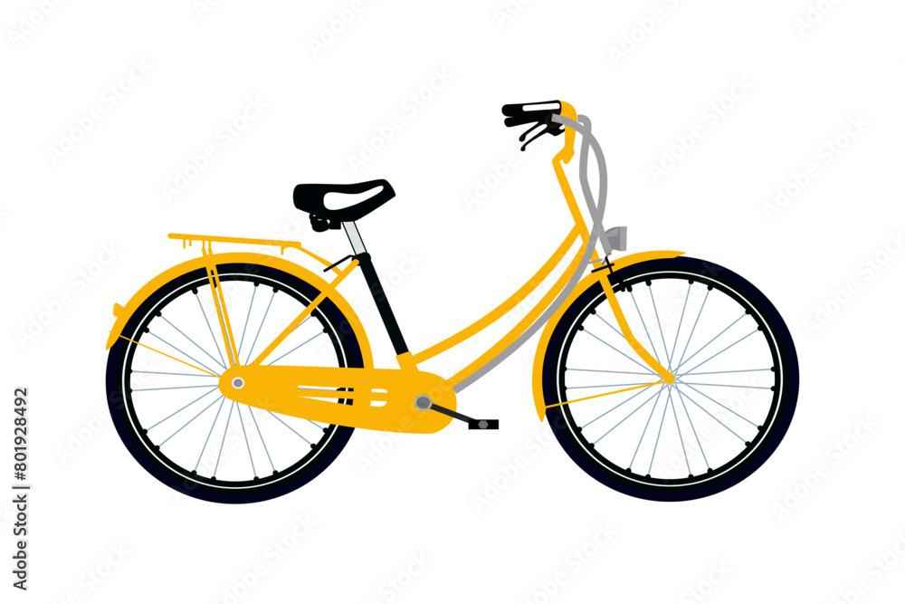 Fototapeta premium yellow bicycle