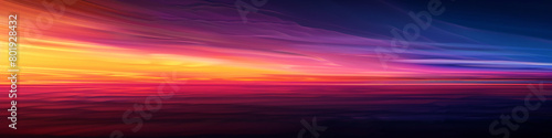 Witness the awe-inspiring beauty of a sunrise gradient unfolding in real-time  as vibrant colors transition into deeper hues  creating a mesmerizing visual experience.
