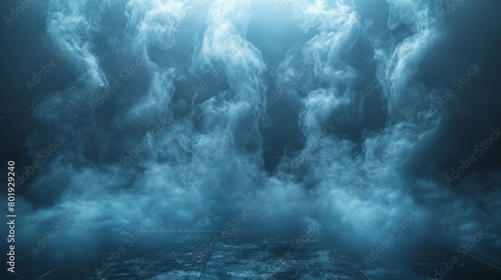 Mysterious Dark Room with Smoke Effect Generative AI Mysterious Dark Room with Smoke Effect Generative AI