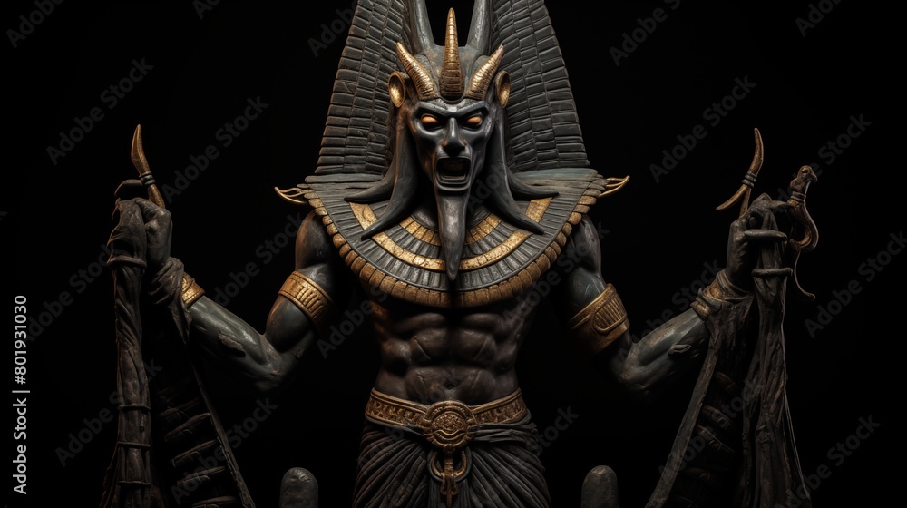 Egyptian underworld God Ba-Pef.