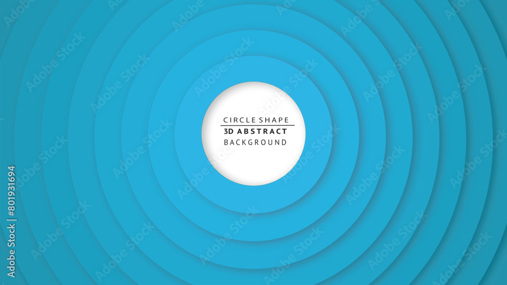 Fototapeta premium Pattern background of light blue circles and striped circles