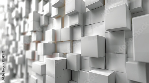 Wall of White Cubes