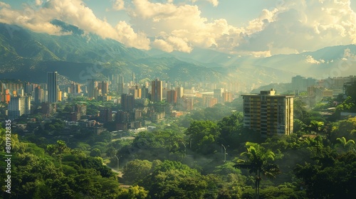 Caracas Lush Landscapes Skyline