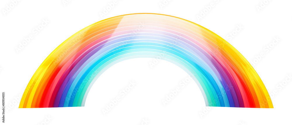 Fototapeta premium beautiful rainbow isolated on white