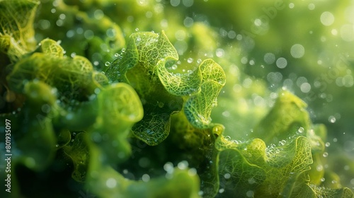 Algae macro close up greens © castecodesign