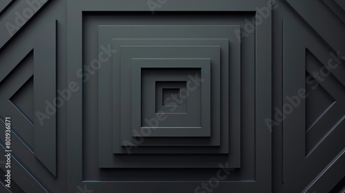 Trendy background with geometric square element in grey color