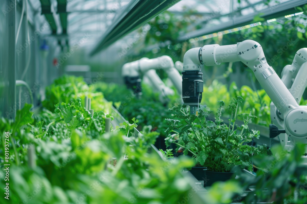 A vegetable greenhouse utilizing high-tech robotic automation technology.
A vegetable greenhouse utilizing high-tech robotic automation technology.