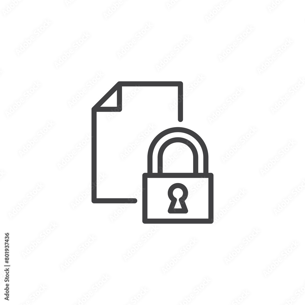 Encryption, encoding information line icon Encryption, encoding information line icon