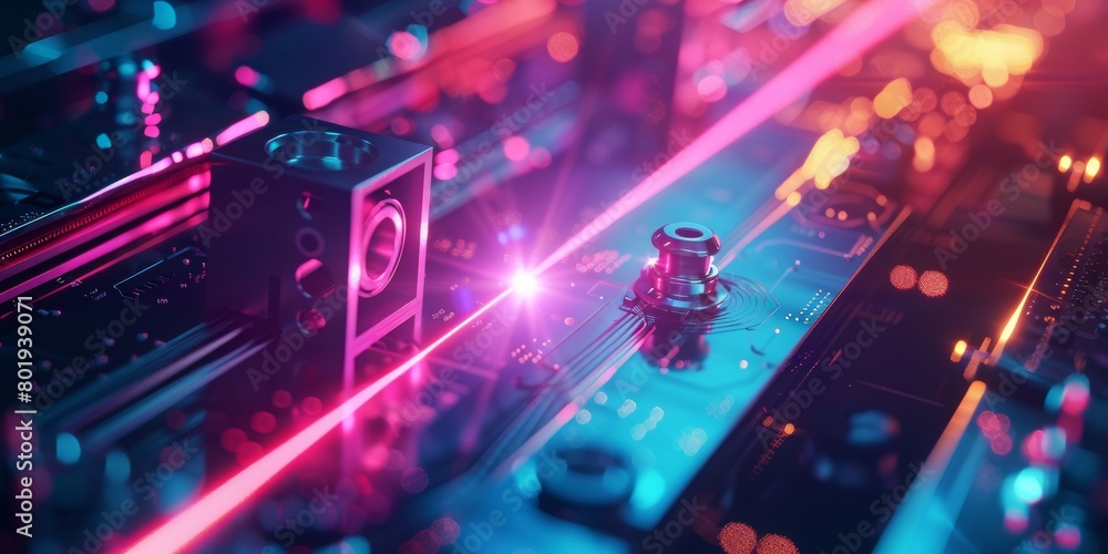 ray of laser and photons,microphoto ray of laser and photons,microphoto