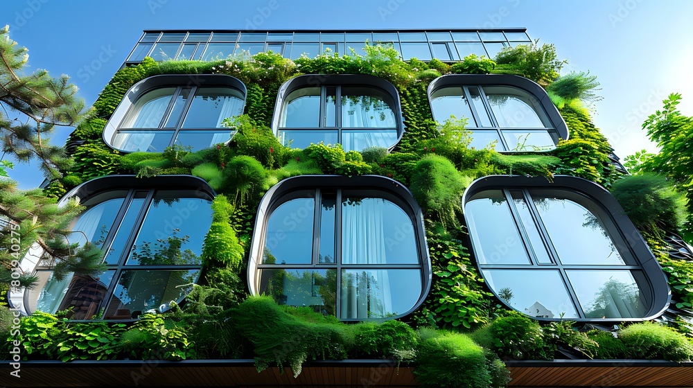 Nature-Infused Architecture: Modern Building with Vertical Gardens