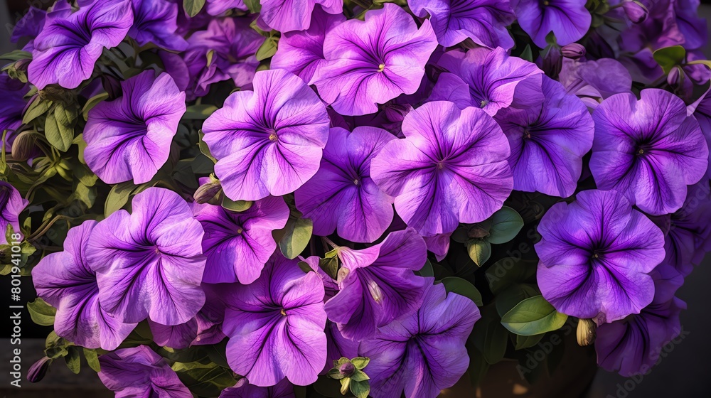petunia, purple petunia