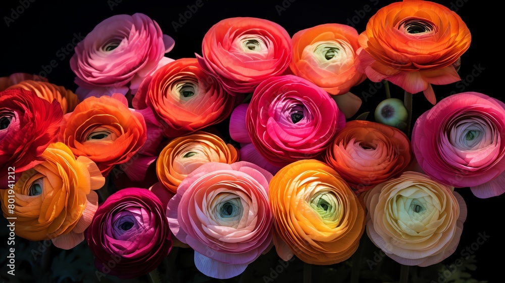 ranunculus, vibrant ranunculus ranunculus, vibrant ranunculus