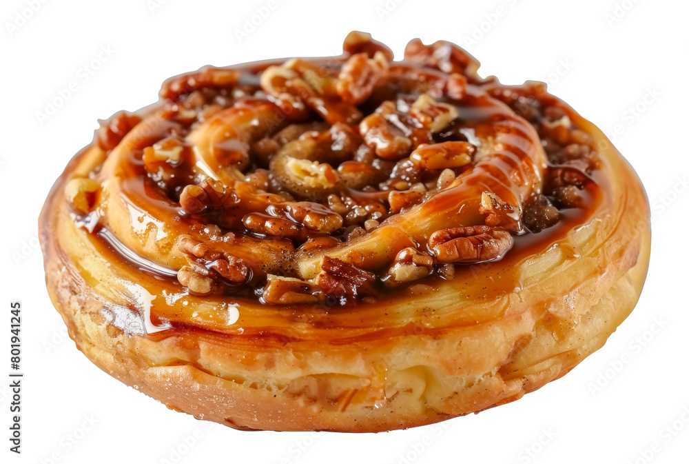 Apple cinnamon roll topped, cut out - stock png. Apple cinnamon roll topped, cut out - stock png.