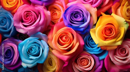 rose  colorful background