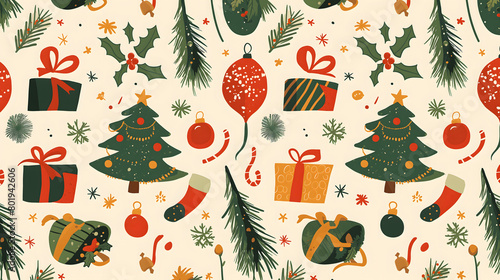 christmas seamless pattern
