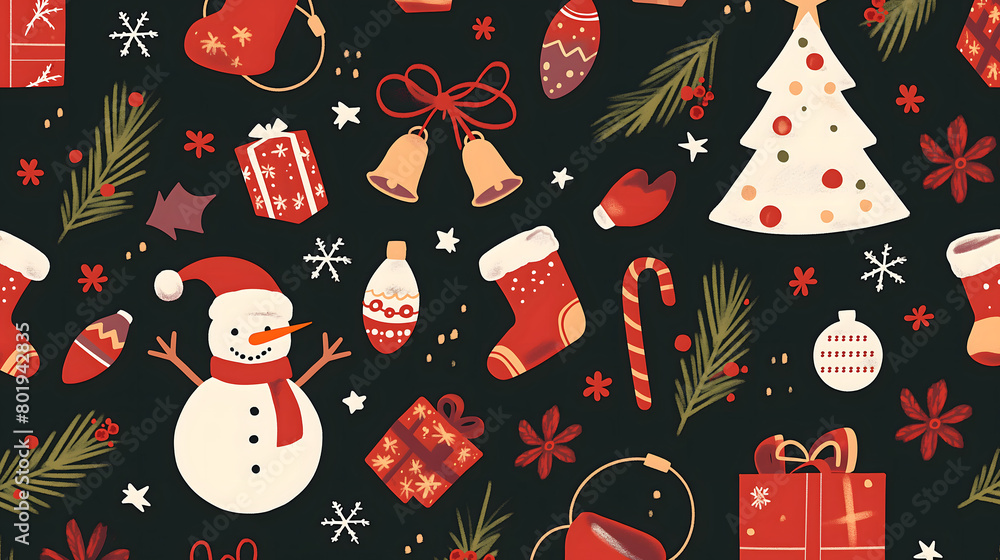 christmas seamless pattern christmas seamless pattern