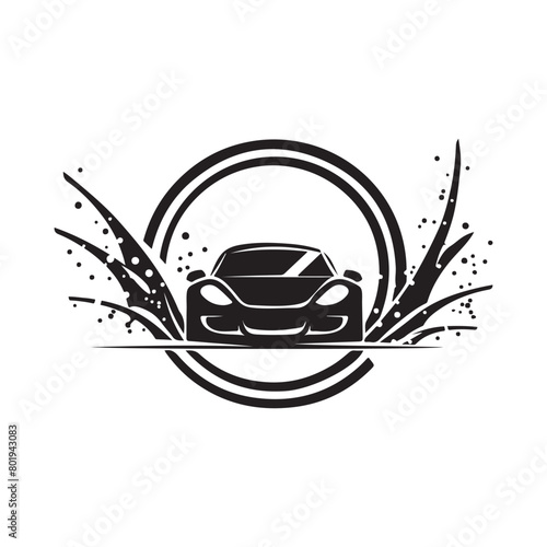 Wallpaper Mural Car wash logo design vector Template on white background Torontodigital.ca