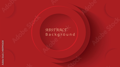 Modern red gradient circle layered background