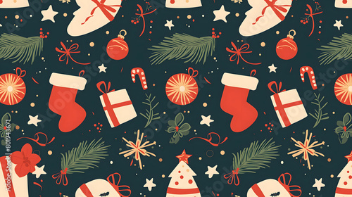 christmas seamless pattern