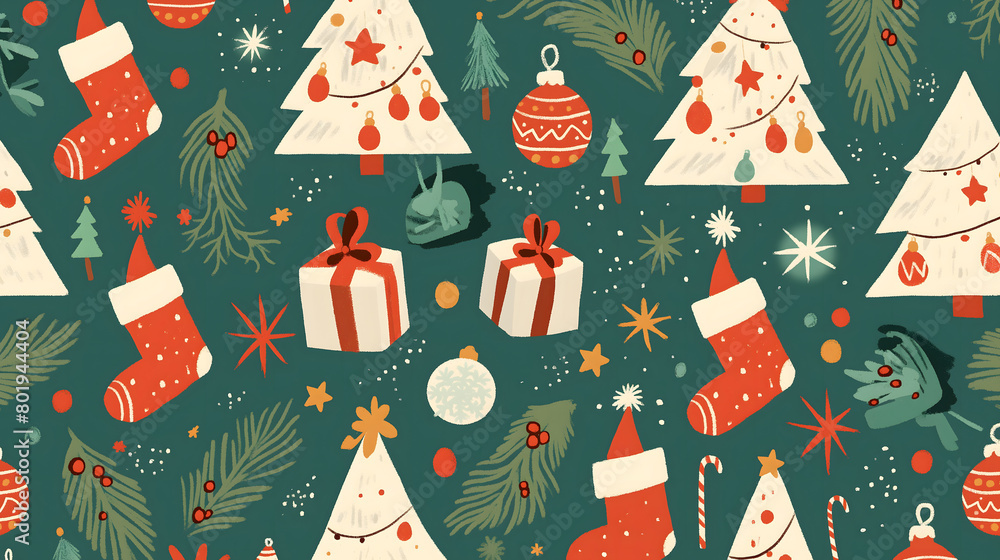 christmas seamless pattern christmas seamless pattern
